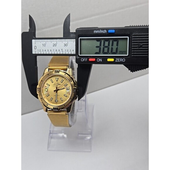 Vintage Le Mann Swiss Quartz Black Hills Gold Watch 12K Gold Leaves New Battery - Picture 4 of 10